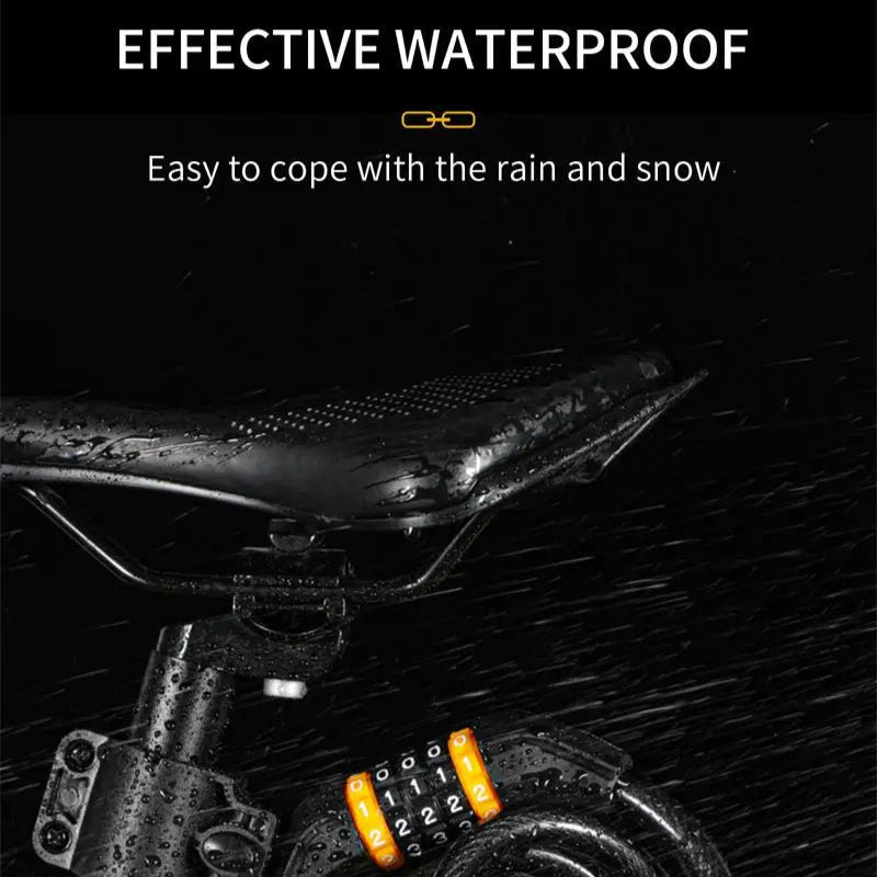 Bike Cable Lock Anti-Theft Password Security for MTB, Road, Scooter & Motorcycle