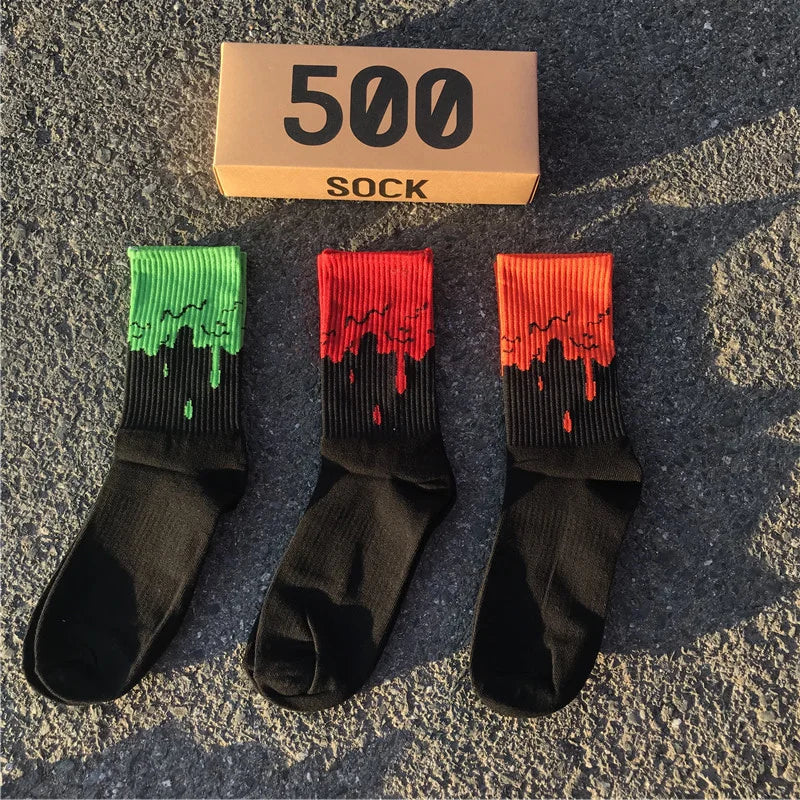 Calcetines de tripulación con costuras de colores, paquete de 3 - Algodón, EU 36-44, 5 combinaciones de colores, Unisex