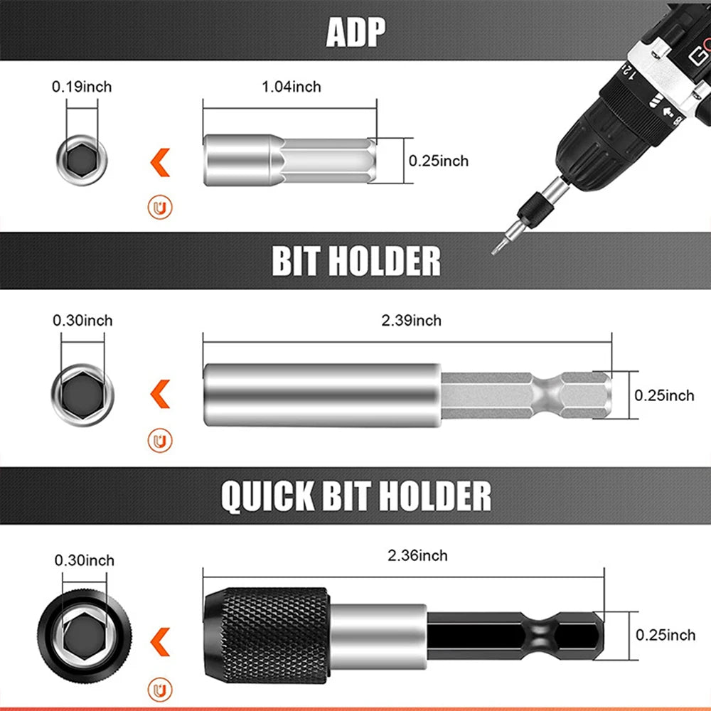 Damaged screw extractor, bit set, screwdriver extractor, bolt disassembly