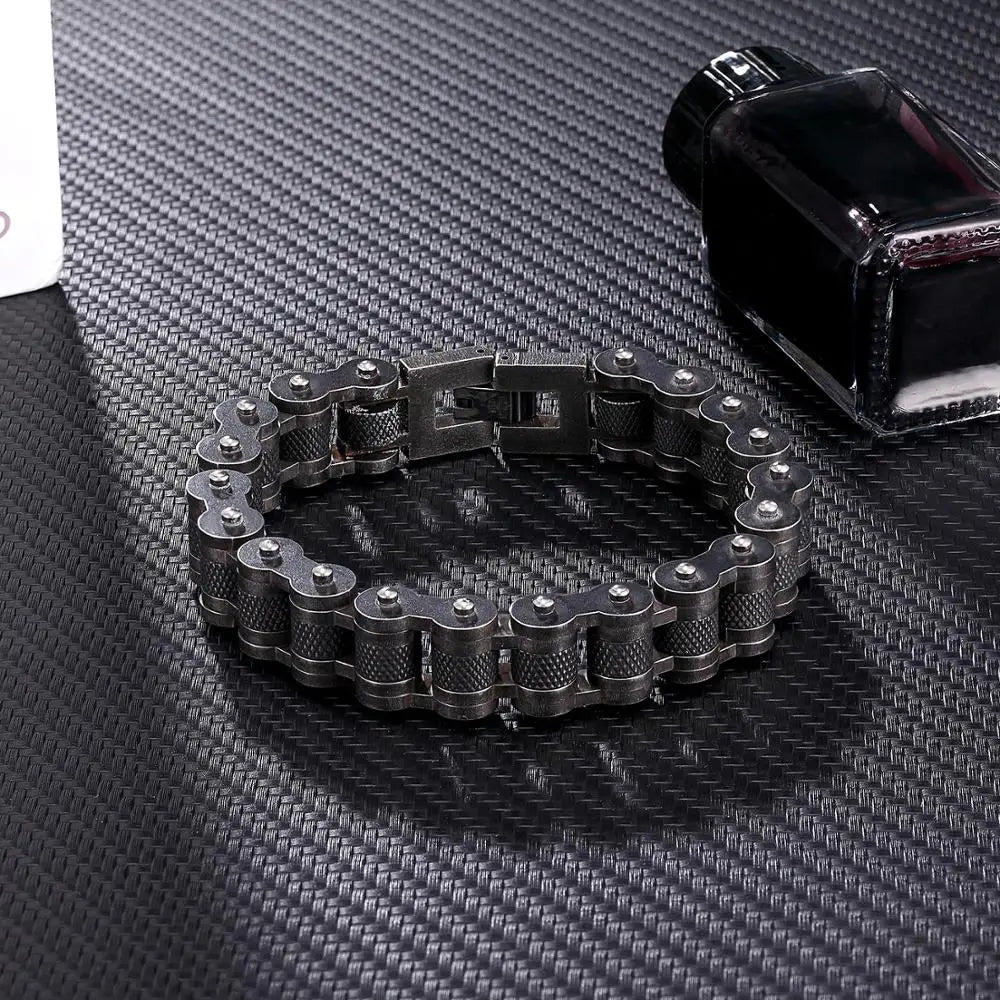Iron Rider Punk Biker Chain Bracelet