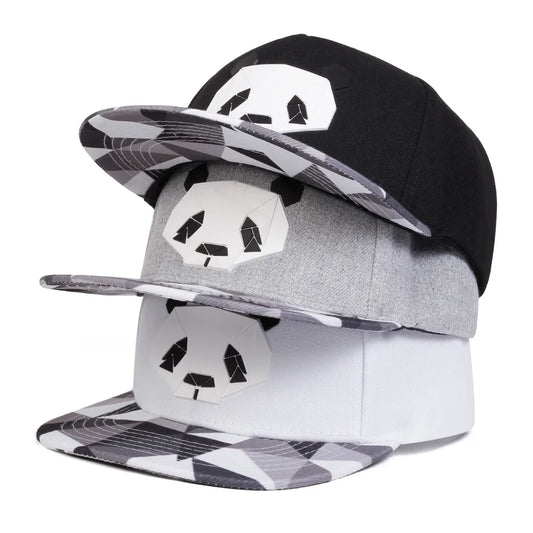 Gorra de Béisbol con Estampado de Panda - Estilo Hip-Hop, Ajustable, Unisex