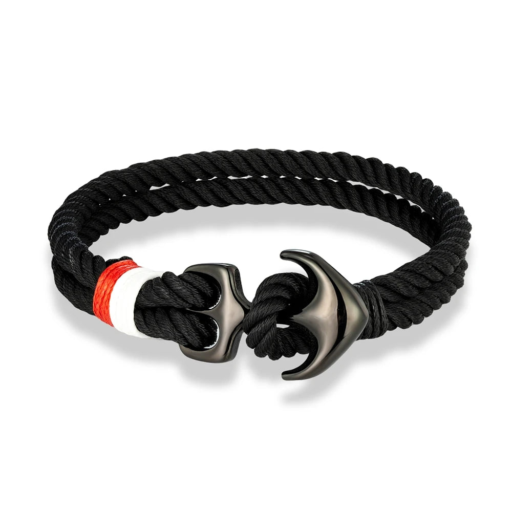 Twin Strand Anchor Bracelet Waterproof & Sporty