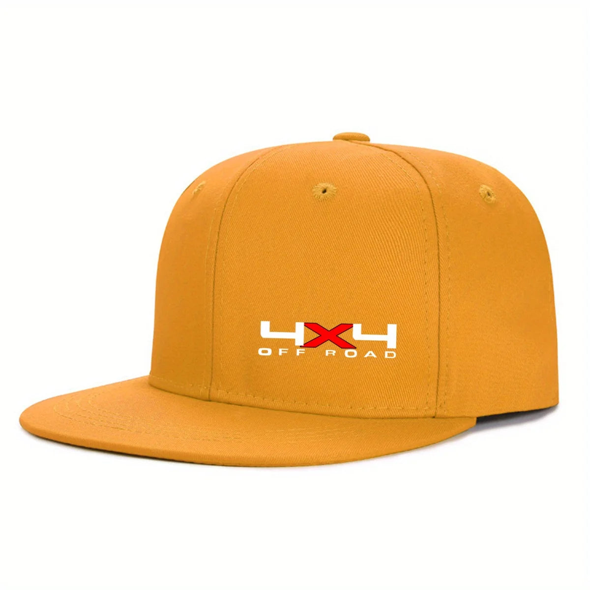 Solid Color Snapback Hat - Adjustable Flat Brim Hip-Hop Trucker Cap Unisex