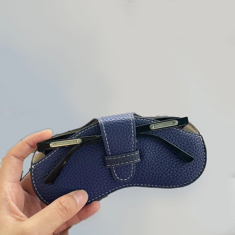 LuxeGuard Elegant and Sophisticated Leather Glasses Case