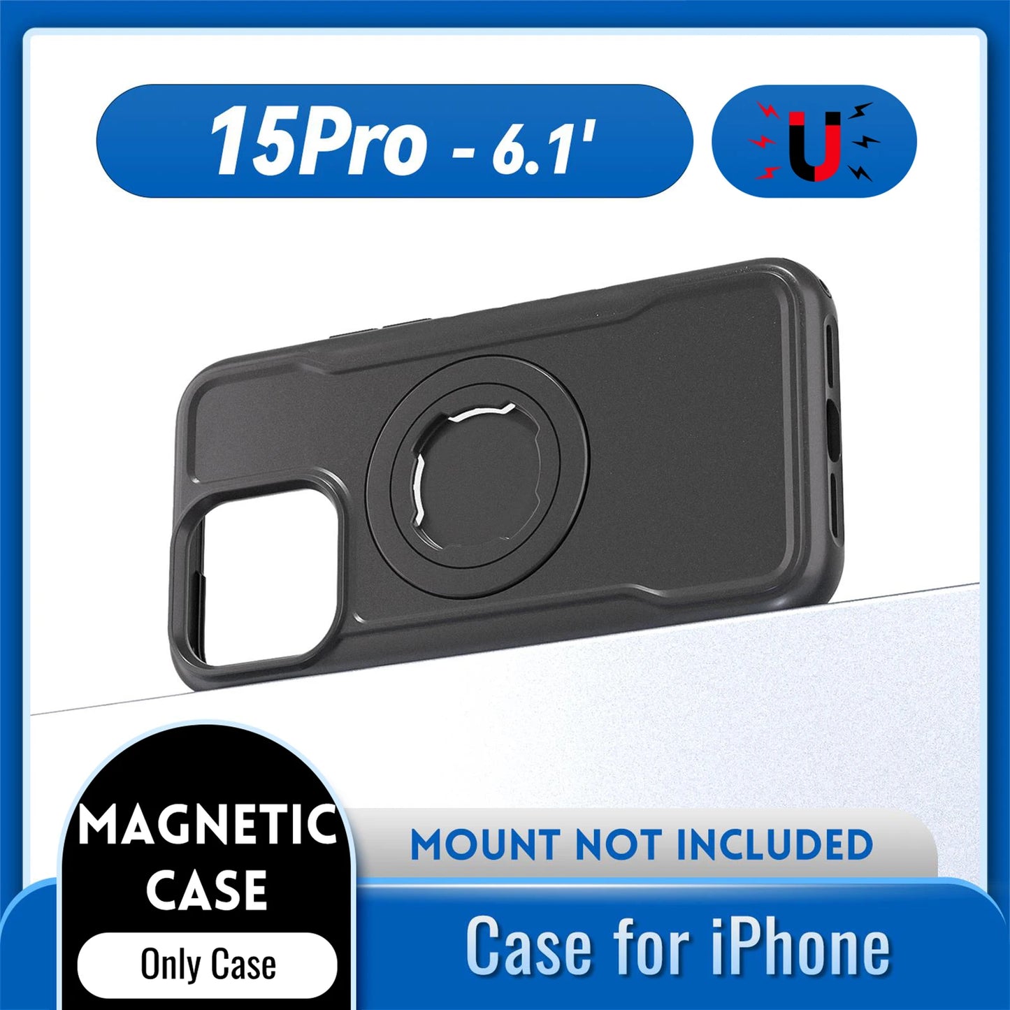 QD Bike Mount Case for iPhone 17 16 15 14 Pro Max – MagSafe Magnetic Shockproof | Cyclists & Riders