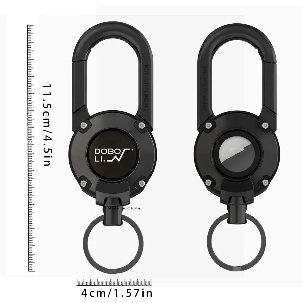 Llavero rígido de PC antiarañazos para funda AirTag de Apple