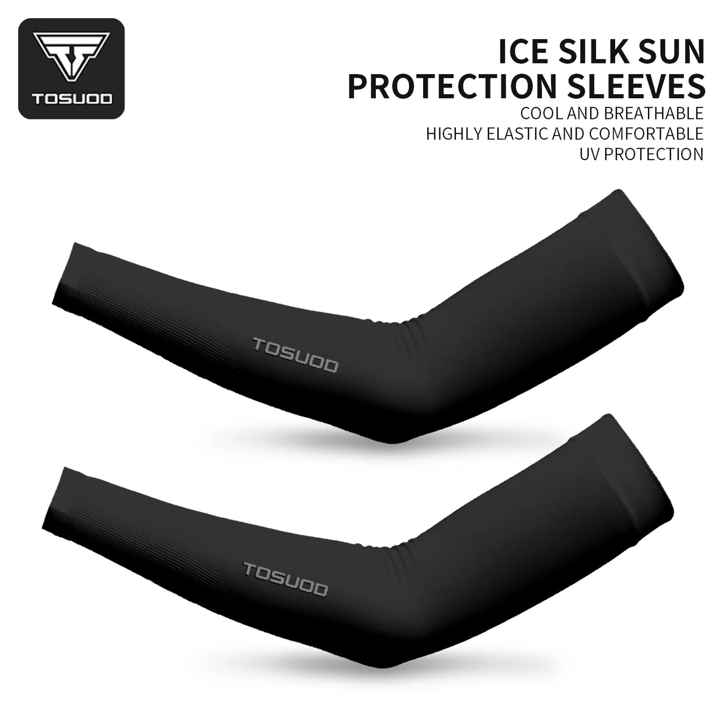 Ice Silk Arm Sleeves – UPF 50+ UV Protection, Cooling & Quick-Dry | 1, 2 or 3 Pairs