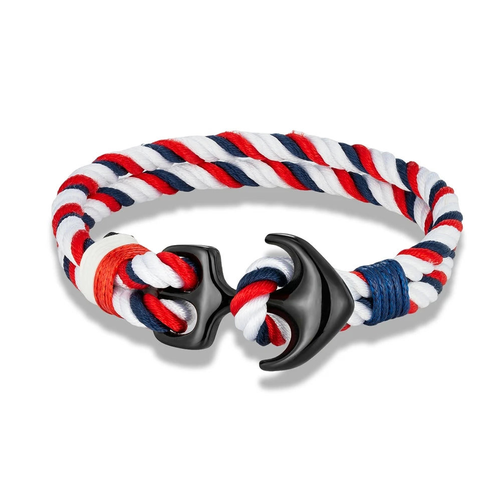 Twin Strand Anchor Bracelet Waterproof & Sporty