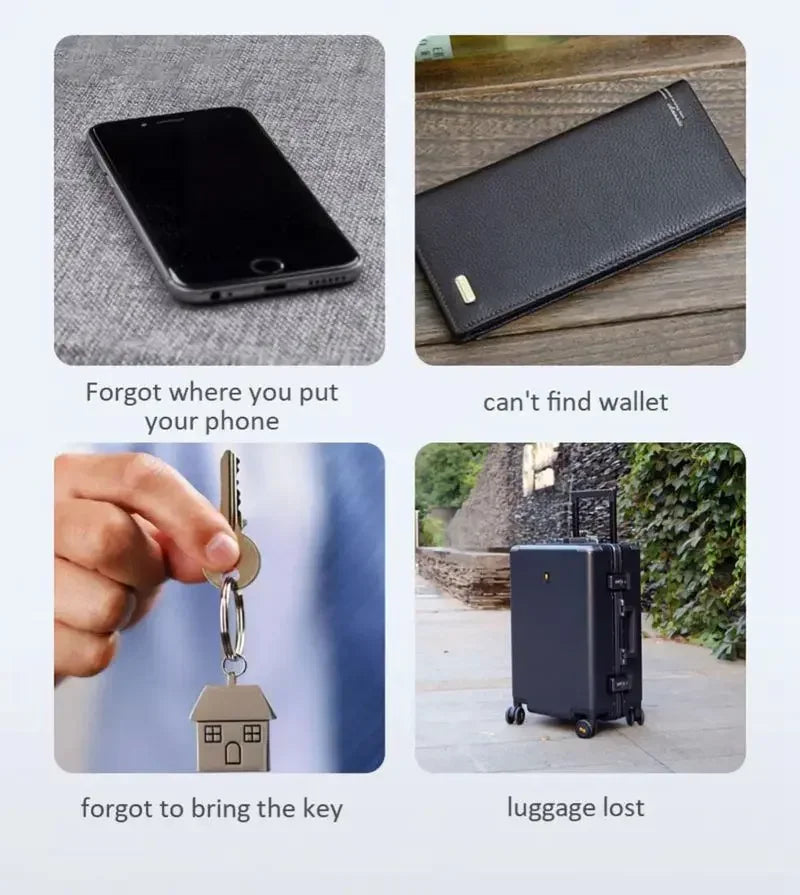 Billetera inteligente con localizador para mascotas, dispositivo antipérdida con Bluetooth y localizador para niños