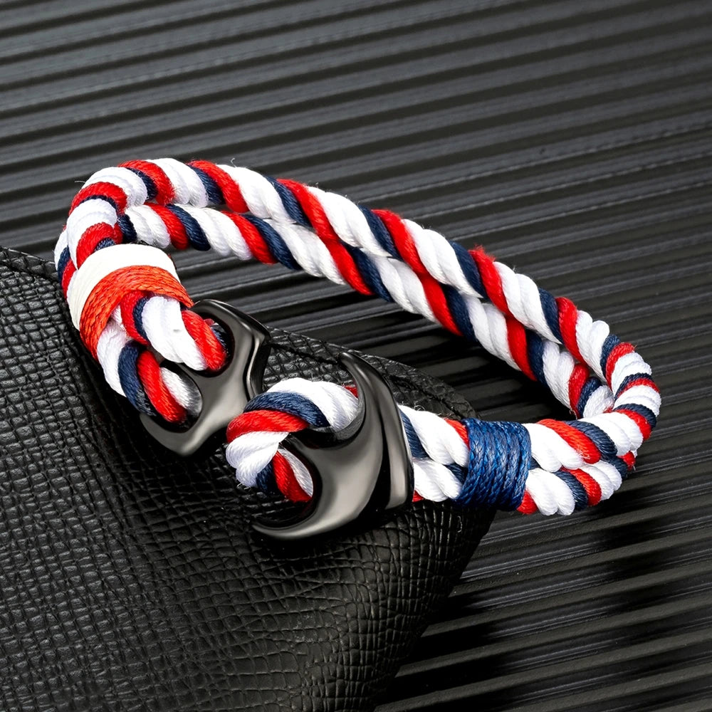 Twin Strand Anchor Bracelet Waterproof & Sporty