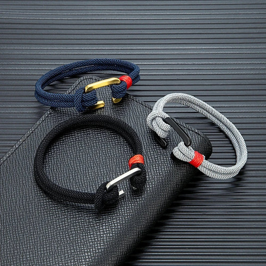 Modern Nautical Rope Bracelet Minimalist Design with C Clasp deideas