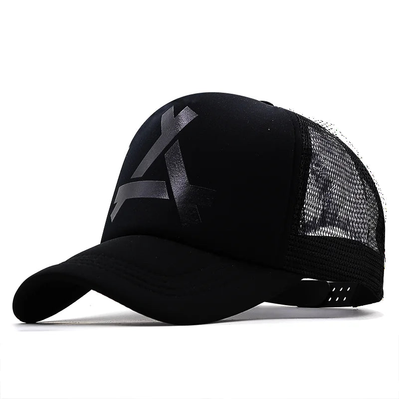 Unisex Mesh Snapback Cap Breathable Casual Sports Hat