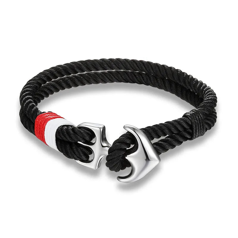 Twin Strand Anchor Bracelet Waterproof & Sporty