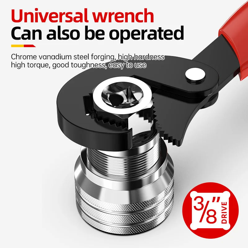 Drill Bit Adapter Adjustable 3/8-3/4 inches 10mm to 19mm Multifunctional Wrench Tool