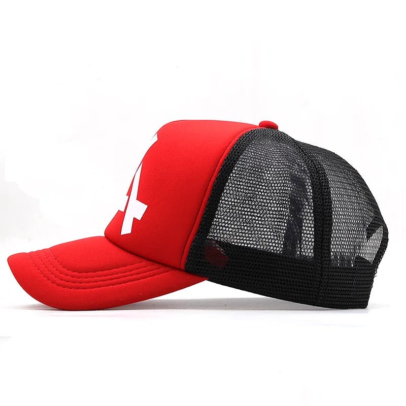 Unisex Mesh Snapback Cap Breathable Casual Sports Hat