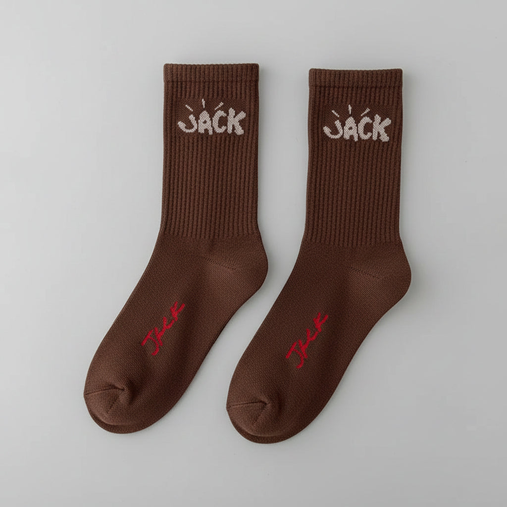Chaussettes mi-mollet Jack – Coton unisexe décontracté