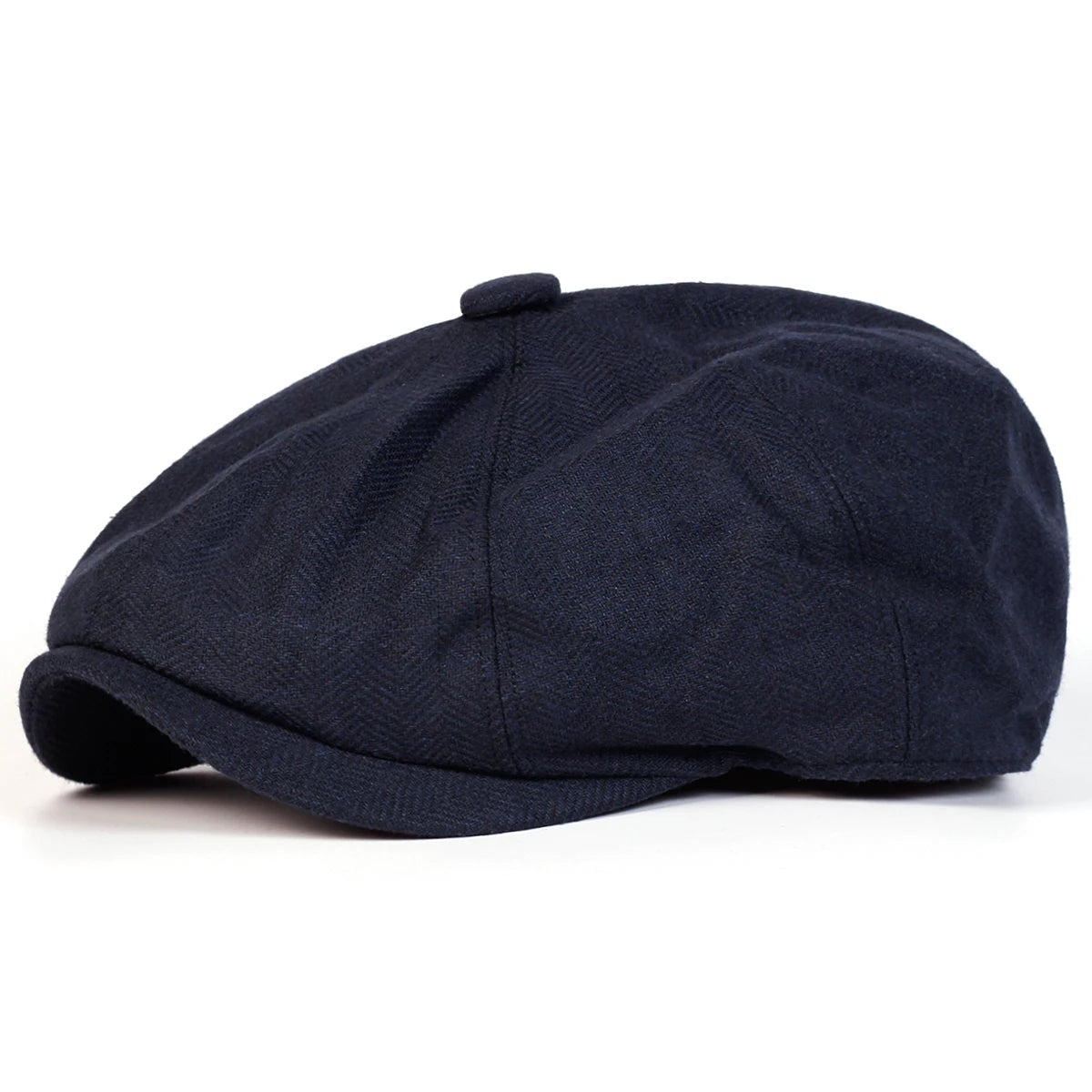 Retro Herringbone Newsboy Cap - British Painter's Beret Unisex