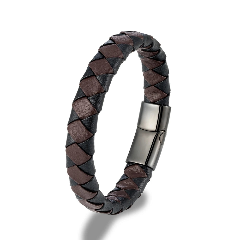 Urban Flame Leather Bracelet