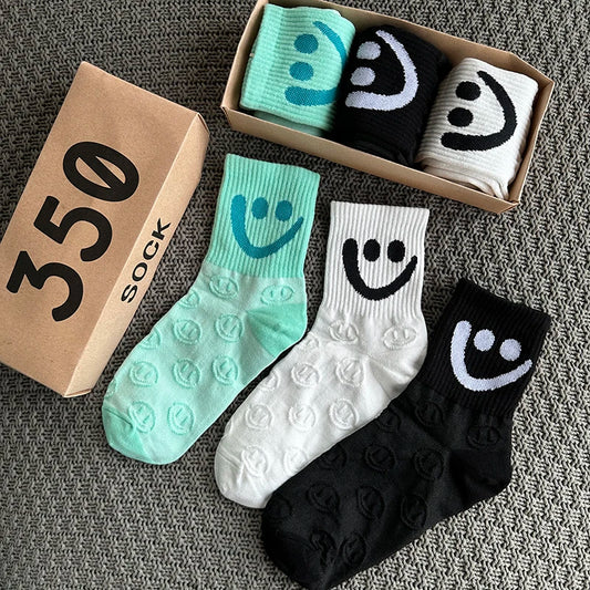 Cute Socks 3-Pair Gift Box Set – Korean Style | Unisex