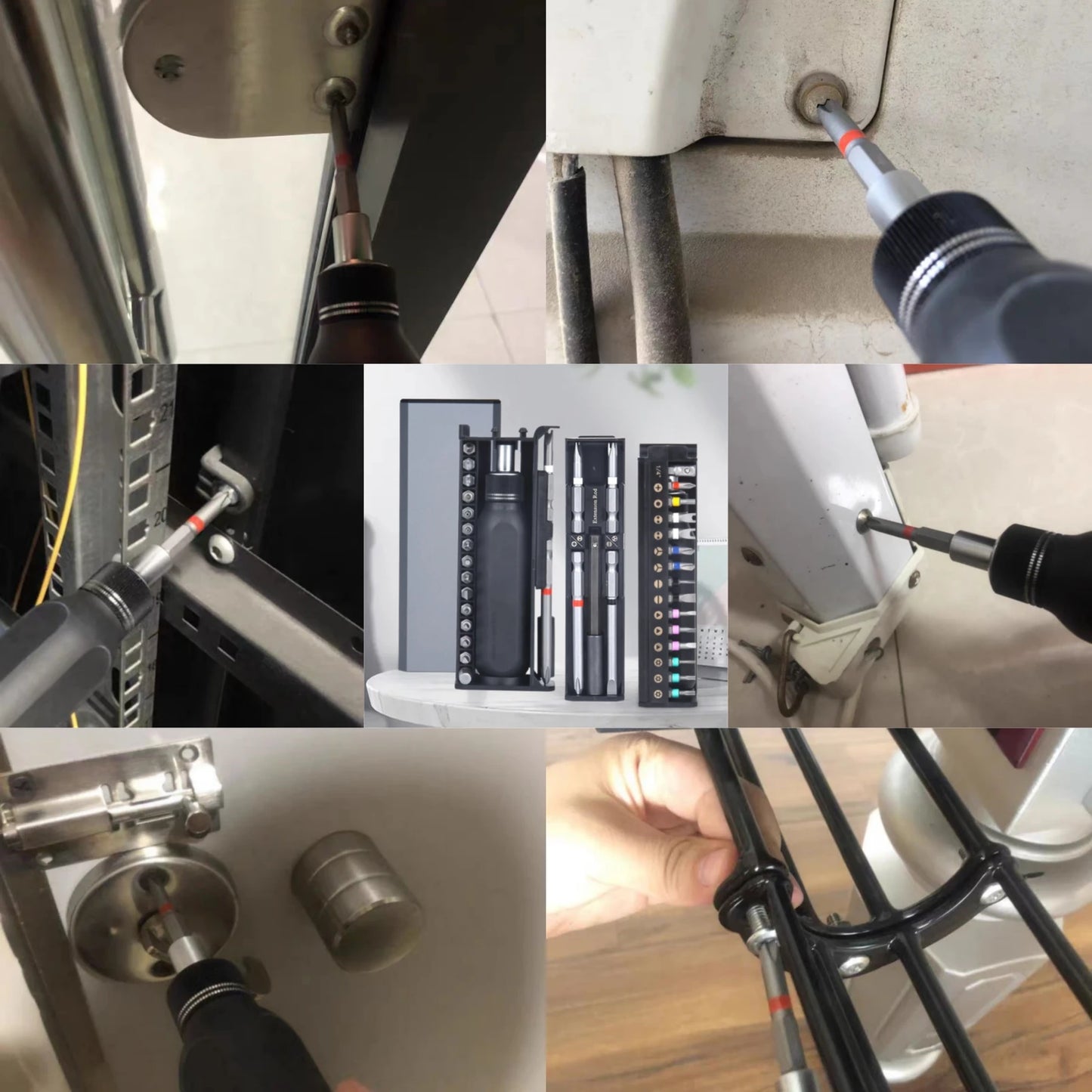 Ratchet precision screwdriver with Phillips Torx magnetic drill bit