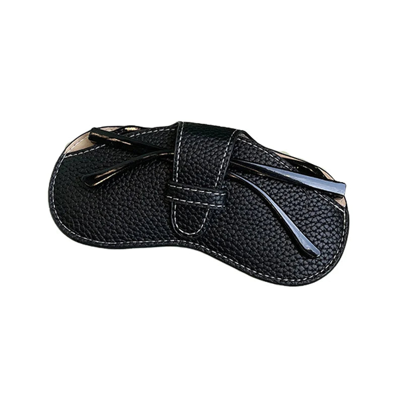 LuxeGuard Elegant and Sophisticated Leather Glasses Case
