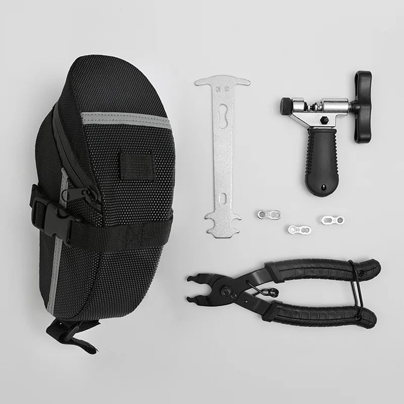 Bicycle Repair Tool Kit Pump Tire Patch Multifunctional Wrench