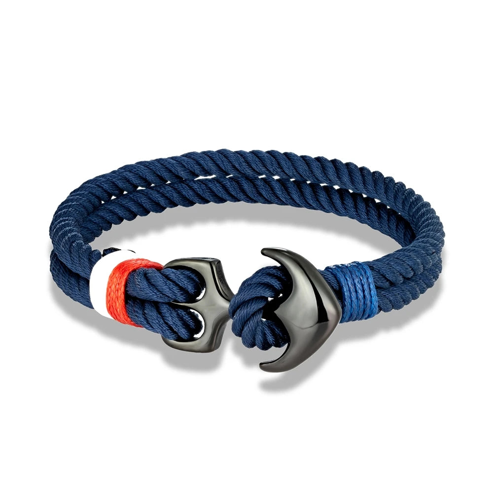 Twin Strand Anchor Bracelet Waterproof & Sporty