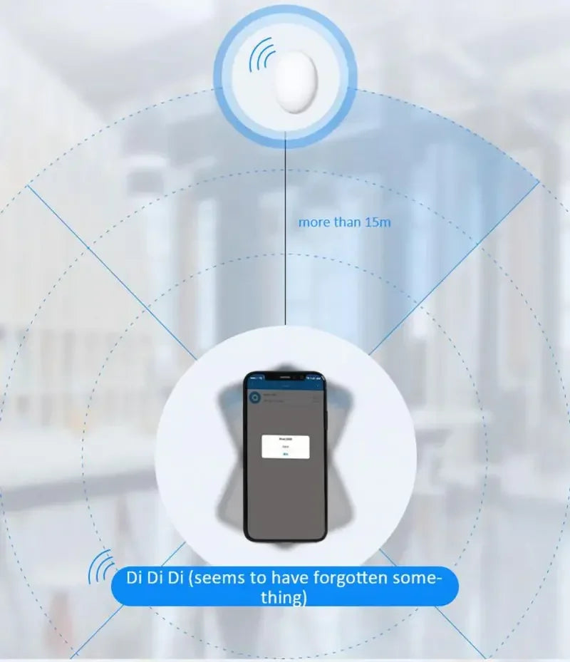 Billetera inteligente con localizador para mascotas, dispositivo antipérdida con Bluetooth y localizador para niños