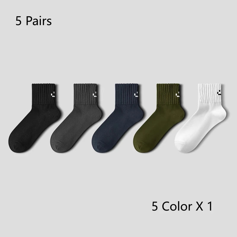 Breathable Cushioned Crew Socks Men’s Athletic & Cycling Performance Socks