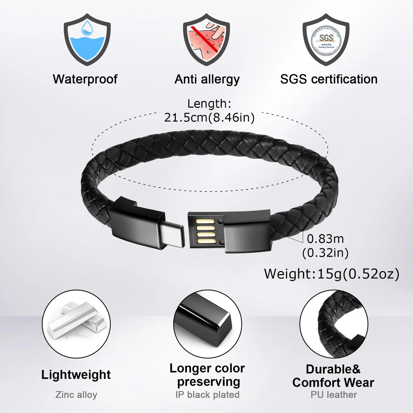 Pulsera Urban Power – Carga USB Clase C