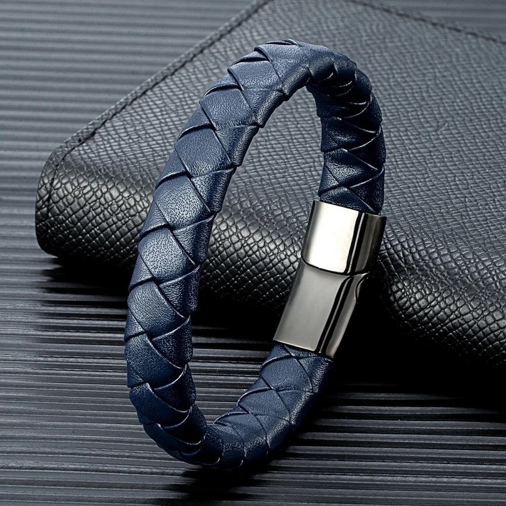 Urban Flame Leather Bracelet