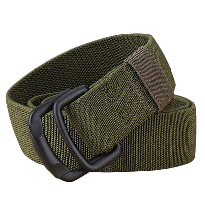 Green belt with a black buckle on a white background, featuring the brand 'Maikun'.