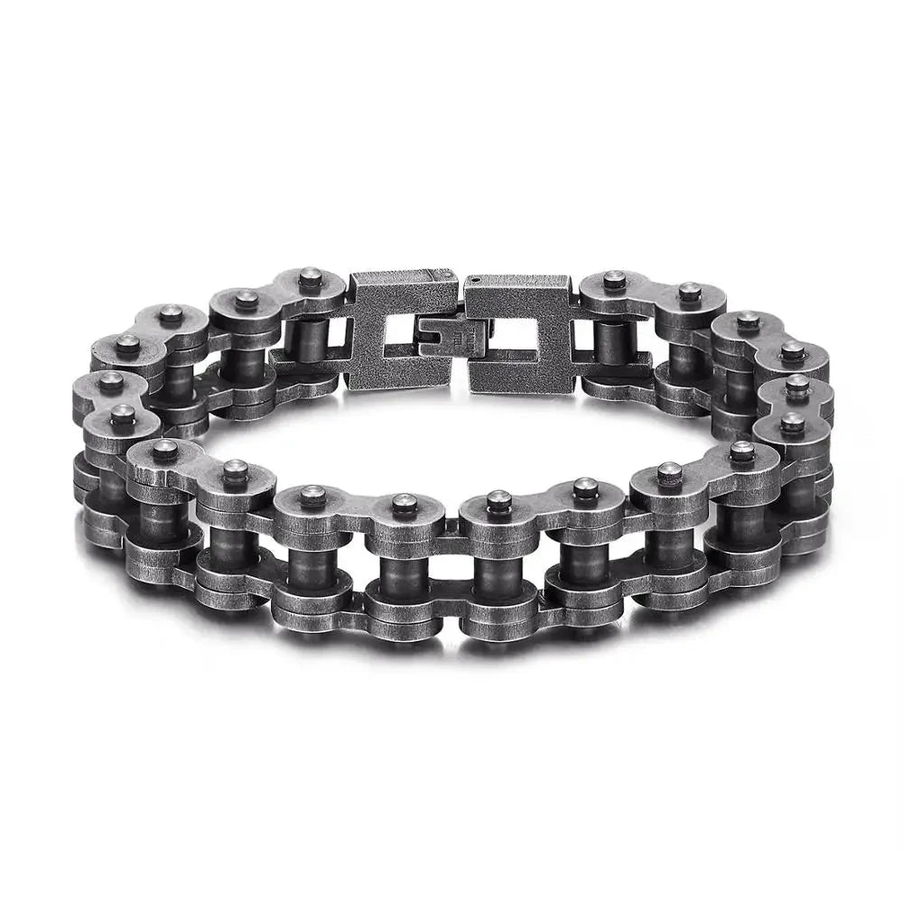 Iron Rider Punk Biker Chain Bracelet deideas