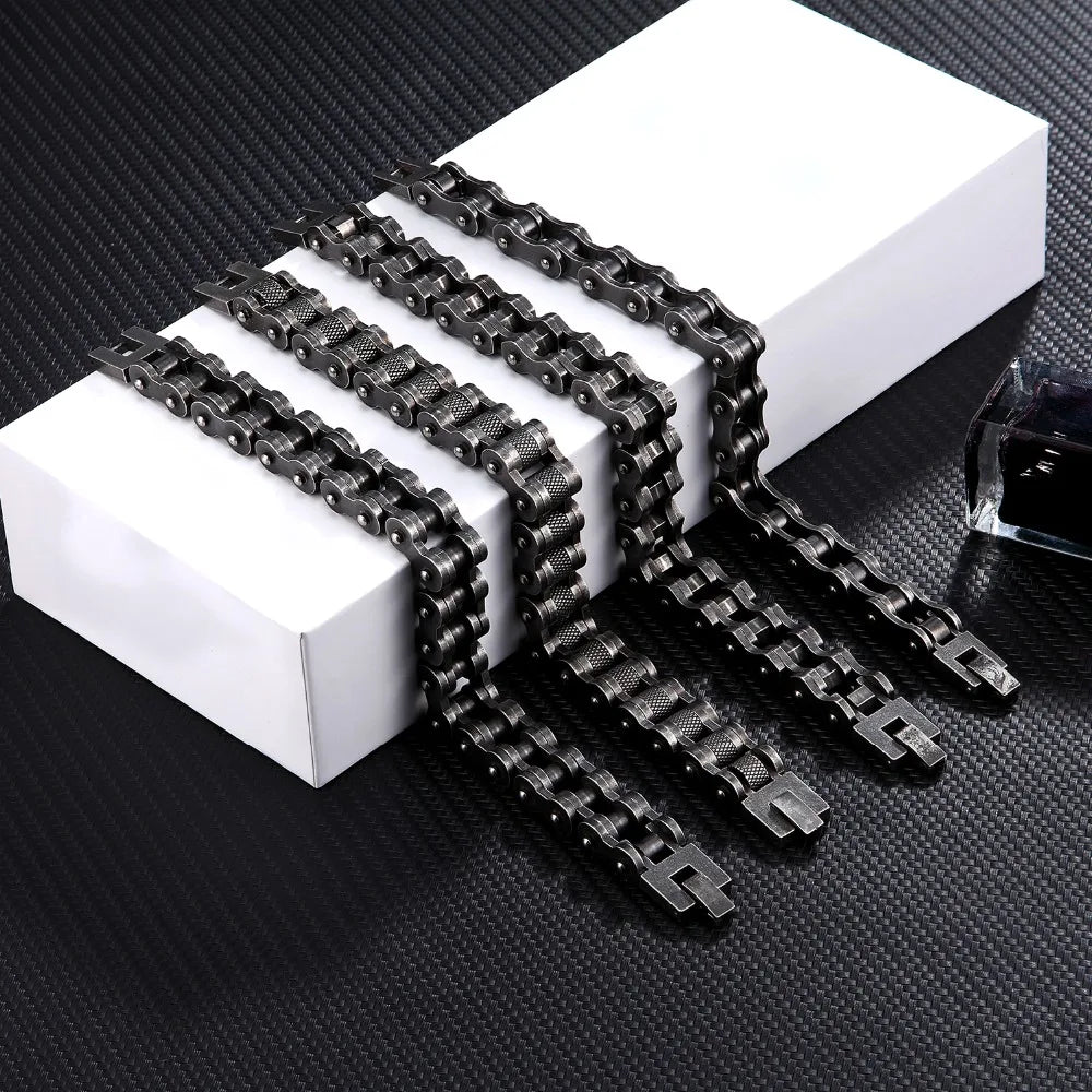 Iron Rider Punk Biker Chain Bracelet