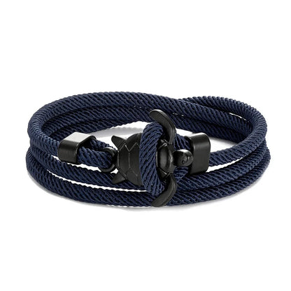 Sea Turtle Rope Bracelet  Hand-Braided Dark Blue Viking Style deideas