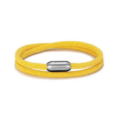 Pulsera de cuerda de aventura - Pulsera de supervivencia al aire libre con cierre magnético