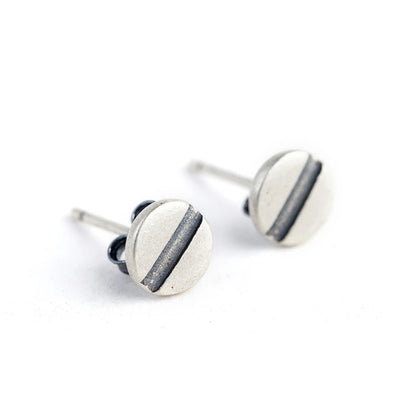 Sterling Silver Nail Stud Earrings Hypoallergenic Street-Style Design