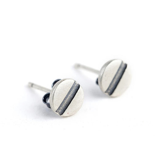 Sterling Silver Nail Stud Earrings Hypoallergenic Street-Style Design