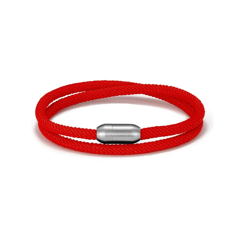 Pulsera de cuerda de aventura - Pulsera de supervivencia al aire libre con cierre magnético