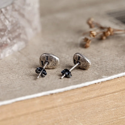 Coffee Bean Stud Earrings Punk & Vintage Style for Men & Women, Party & Wedding Jewelry