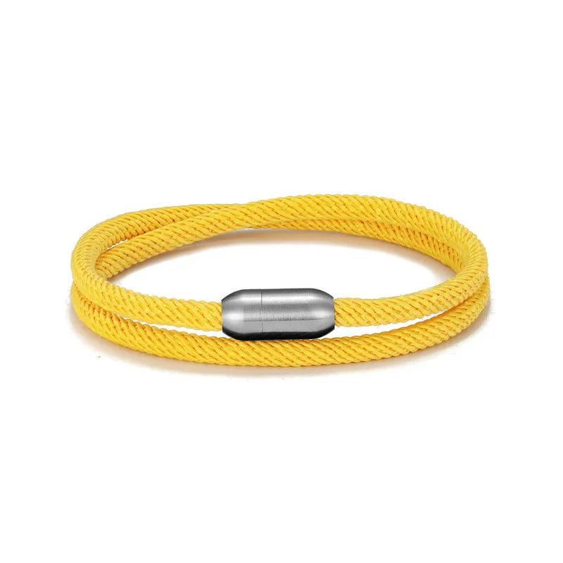 Pulsera de cuerda de aventura - Pulsera de supervivencia al aire libre con cierre magnético