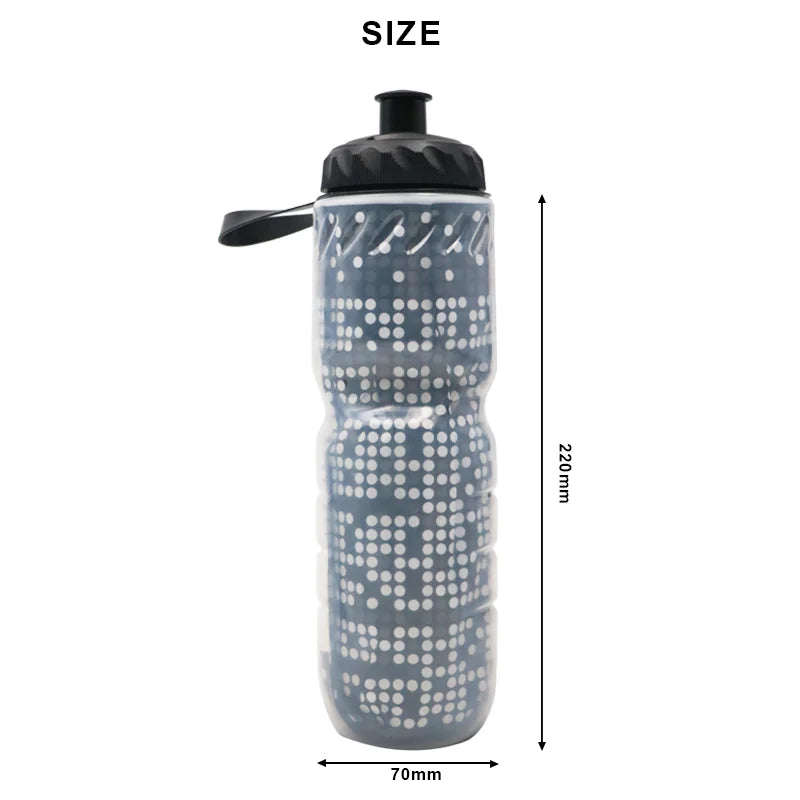 Thermal double layer water bottle keep warm cool portable for outdoor sports