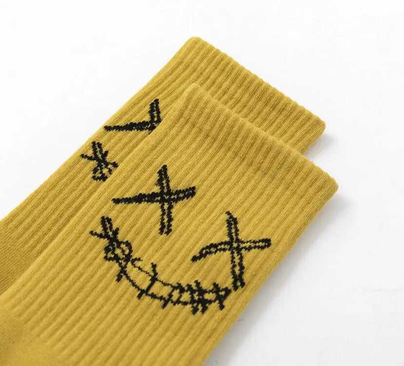 Calcetines Crew Bordados Paquete de 3 - Algodón, EU 36-44, 10 Combinaciones de Colores, Unisex