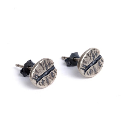 Coffee Bean Stud Earrings Punk & Vintage Style for Men & Women, Party & Wedding Jewelry