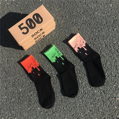 Calcetines de tripulación con costuras de colores, paquete de 3 - Algodón, EU 36-44, 5 combinaciones de colores, Unisex