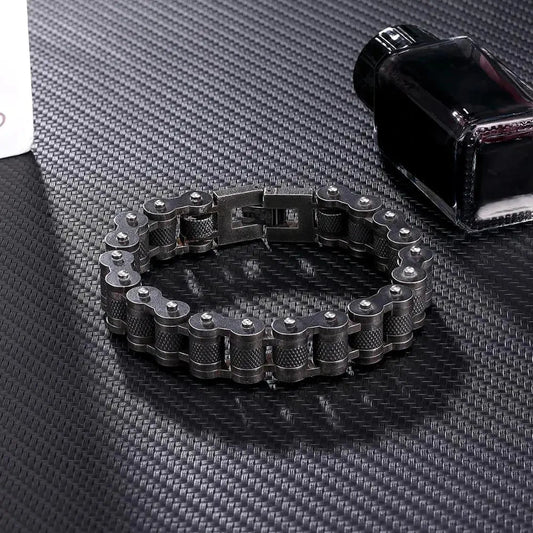 Iron Rider Punk Biker Chain Bracelet deideas