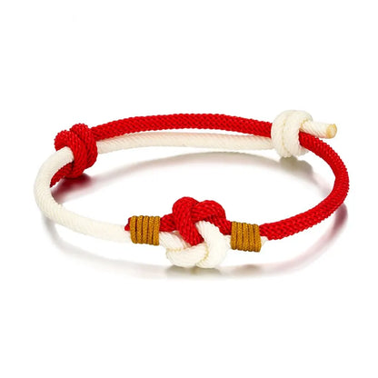 Milan Rope Bracelet - Adjustable Chinese Knot, 3mm Cotton