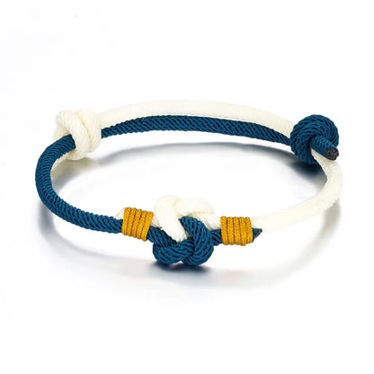 Milan Rope Bracelet - Adjustable Chinese Knot, 3mm Cotton