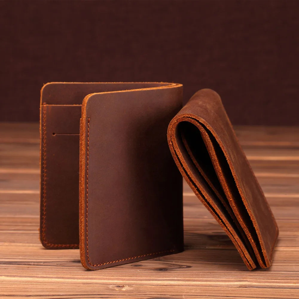 Iron Road Leather Wallet — Men’s Handcrafted Slim Bifold