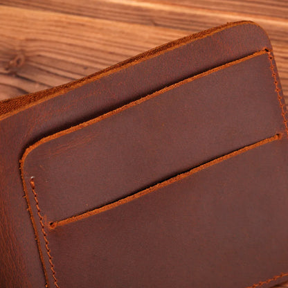 Iron Road Leather Wallet — Men’s Handcrafted Slim Bifold